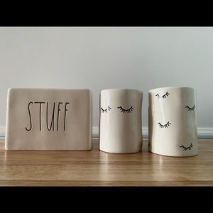 RAE DUNN BATHROOM SET